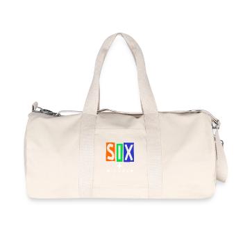 SIX Seven Straßentypografie - Recycelte Canvas-Sporttasche von Stanley/Stella - Naturweiß - Vorne