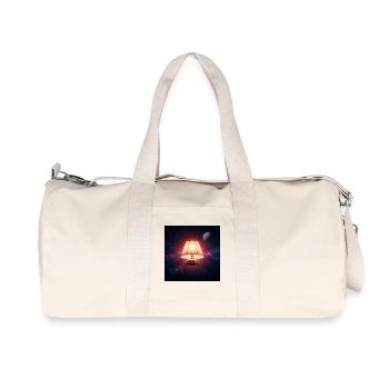 Space lamp in the cosmos - Recycled Canvas Sports Bag by Stanley/Stella - natural - Front