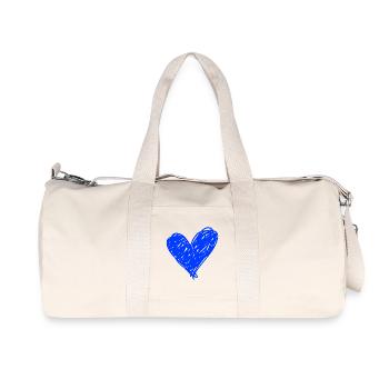 Herz - Recycelte Canvas-Sporttasche von Stanley/Stella - Naturweiß - Vorne