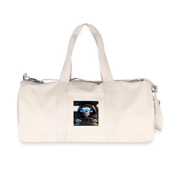 Skelett am Steuer - Recycelte Canvas-Sporttasche von Stanley/Stella - Naturweiß - Vorne