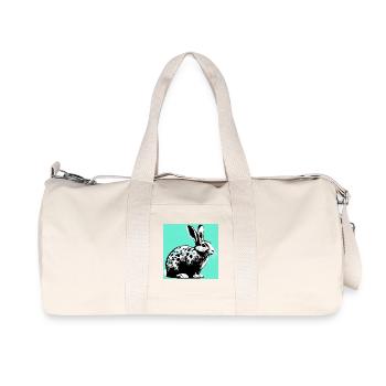rabbit - Recycled Canvas Sports Bag by Stanley/Stella - natural - Front