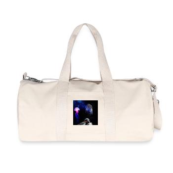 Cosmic Jellyfish and Astro Eye - Recycled Canvas Sports Bag by Stanley/Stella - natural - Front