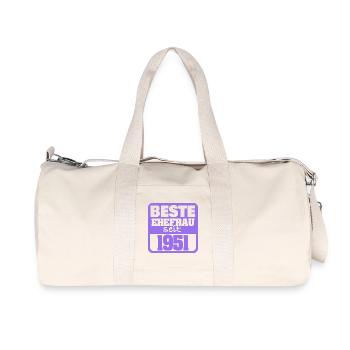Verliebt 1951 - Recycelte Canvas-Sporttasche von Stanley/Stella - Naturweiß - Vorne