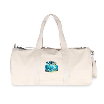 Deep Relax Whales Underwater Fun - Sac de sport en toile recyclée Stanley/Stella - blanc naturel - Devant
