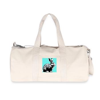 lapin - Sac de sport en toile recyclée Stanley/Stella - blanc naturel - Devant