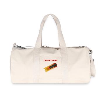 Tasta Turbo Tech Humor - Recycelte Canvas-Sporttasche von Stanley/Stella - Naturweiß - Vorne