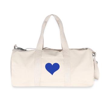 Heart - Recycled Canvas Sports Bag by Stanley/Stella - natural - Front