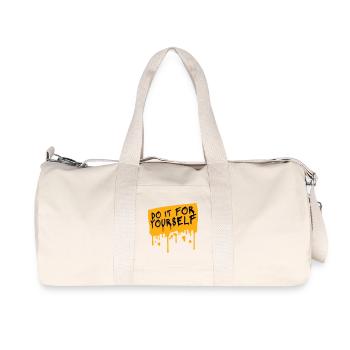 Do It For Yourself Inspirierend Selbstliebe Zitat - Recycelte Canvas-Sporttasche von Stanley/Stella - Naturweiß - Vorne