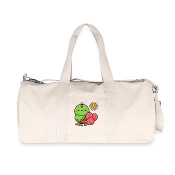 Dino d’été avec cornet de glace - Sac de sport en toile recyclée Stanley/Stella - blanc naturel - Devant