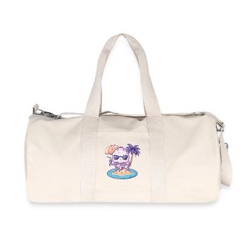 Vacances d’été des méduses - Sac de sport en toile recyclée Stanley/Stella - blanc naturel - Devant