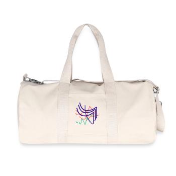 Don d’artiste abstrait - Sac de sport en toile recyclée Stanley/Stella - blanc naturel - Devant
