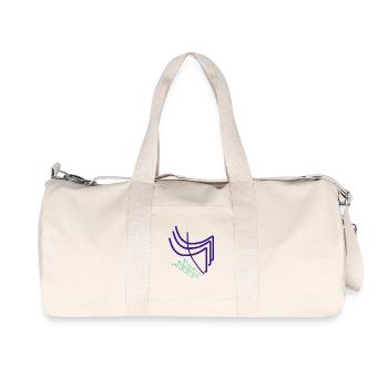 Das ultimative abstrakte Künstlergeschenk - Recycelte Canvas-Sporttasche von Stanley/Stella - Naturweiß - Vorne