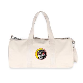 Hibou coloré - Sac de sport en toile recyclée Stanley/Stella - blanc naturel - Devant