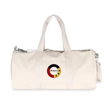Deutschland schwarz rot gold - Recycelte Canvas-Sporttasche von Stanley/Stella - Naturweiß - Vorne