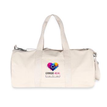 Cœur Coloré 404 Âme Perdue - Sac de sport en toile recyclée Stanley/Stella - blanc naturel - Devant