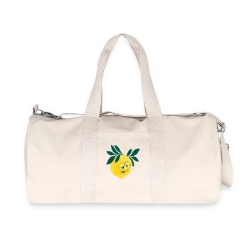 Citron Fatigué - Sac de sport en toile recyclée Stanley/Stella - blanc naturel - Devant