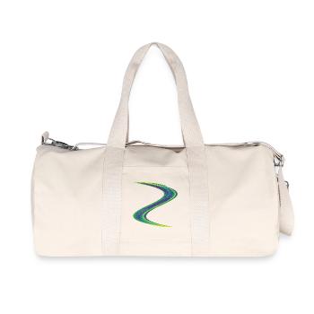 Glowing Drift – Strange Attractor - Recycled Canvas Sports Bag by Stanley/Stella - natural - Front