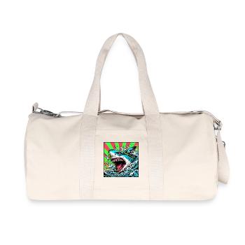 Requin - Sac de sport en toile recyclée Stanley/Stella - blanc naturel - Devant
