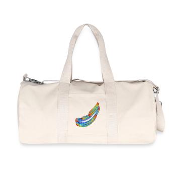 Silk Tracks of Chaos – Chaos Theory - Recycled Canvas Sports Bag by Stanley/Stella - natural - Front