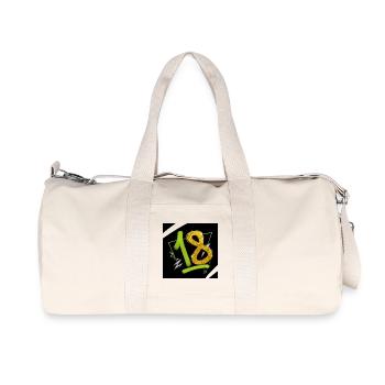 Glitter 18 Graffiti Numéro Néon - Sac de sport en toile recyclée Stanley/Stella - blanc naturel - Devant
