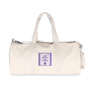 Little Explorer Big Dreams Keep Exploring - Recycled Canvas Sports Bag by Stanley/Stella - natural - Front