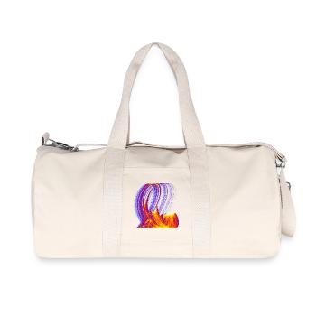 Ember Paths of Chaos – Strange Attractor - Recycled Canvas Sports Bag by Stanley/Stella - natural - Front