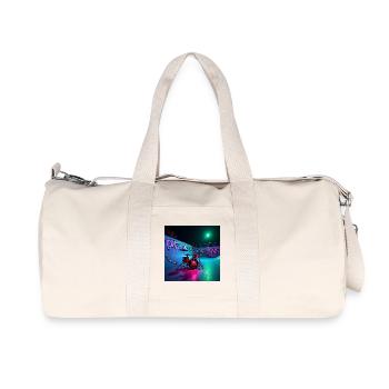 One and One par Mark Noone - Sac de sport en toile recyclée Stanley/Stella - blanc naturel - Devant