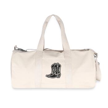 Cowboy - Recycelte Canvas-Sporttasche von Stanley/Stella - Naturweiß - Vorne