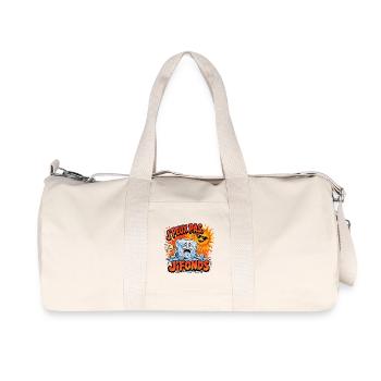 J'peux pas j'fonds – dessin humoristique - Chaud - Sac de sport en toile recyclée Stanley/Stella - blanc naturel - Devant