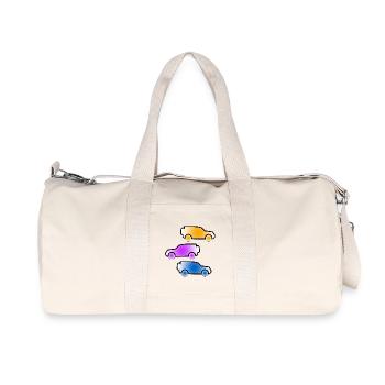 Autos - Recycelte Canvas-Sporttasche von Stanley/Stella - Naturweiß - Vorne