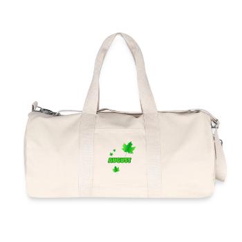 Geschenk für August - Recycelte Canvas-Sporttasche von Stanley/Stella - Naturweiß - Vorne