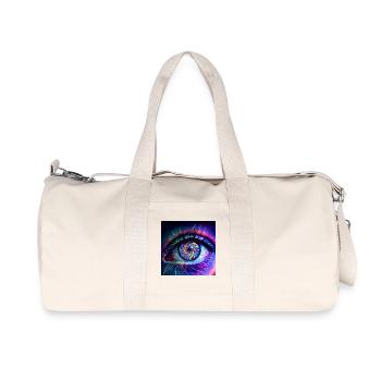 Goa_Eye_PEKE - Recycelte Canvas-Sporttasche von Stanley/Stella - Naturweiß - Vorne