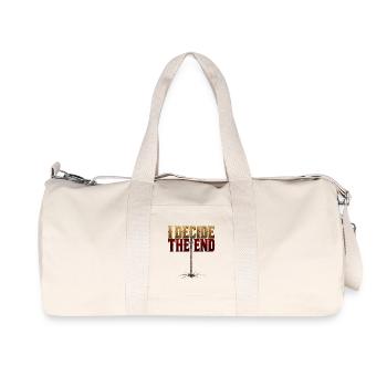 I Decide The End Spear Stoic Mindset Gift T-Shirt - Recycled Canvas Sports Bag by Stanley/Stella - natural - Front