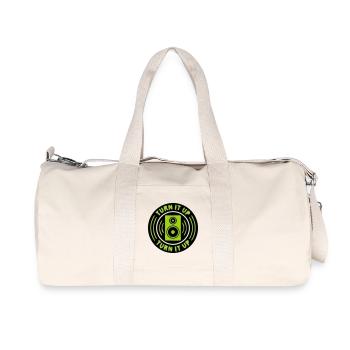 Lautsprecher Musik Abzeichen - Recycelte Canvas-Sporttasche von Stanley/Stella - Naturweiß - Vorne
