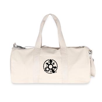 Protozoenfragment-Logo (Schwarz) - Recycelte Canvas-Sporttasche von Stanley/Stella - Naturweiß - Vorne