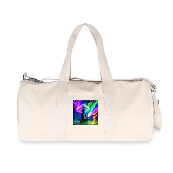Idegen_Saman - Sac de sport en toile recyclée Stanley/Stella - blanc naturel - Devant