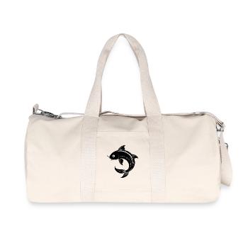 Koi-Fisch - Recycelte Canvas-Sporttasche von Stanley/Stella - Naturweiß - Vorne
