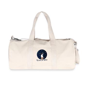 Toucher les etoiles - Citation Inspiration Reve - Sac de sport en toile recyclée Stanley/Stella - blanc naturel - Devant