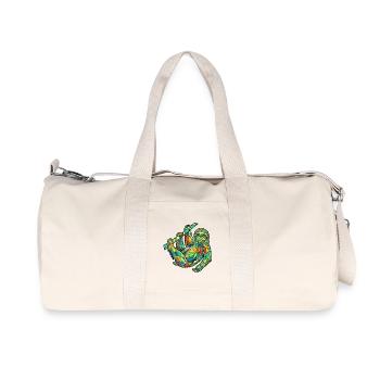 Geometrisches Faultier - Recycelte Canvas-Sporttasche von Stanley/Stella - Naturweiß - Vorne