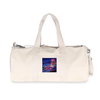 Cyberpig - Recycelte Canvas-Sporttasche von Stanley/Stella - Naturweiß - Vorne