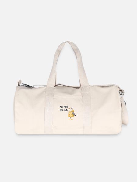 Wat mutt dat mutt Seemöwe Hoodie - Recycelte Canvas-Sporttasche von Stanley/Stella - Naturweiß