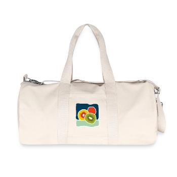 Colorful Kiwis – Fruity Pop Illustration - Recycled Canvas Sports Bag by Stanley/Stella - natural - Front