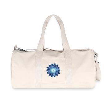 Eisblüte - Mathe Kunst - Recycelte Canvas-Sporttasche von Stanley/Stella - Naturweiß - Vorne