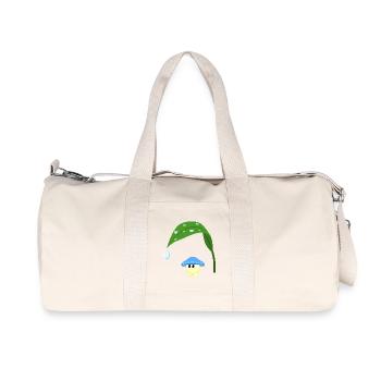 Blue Mushroom - Recycled Canvas Sports Bag by Stanley/Stella - natural - Front