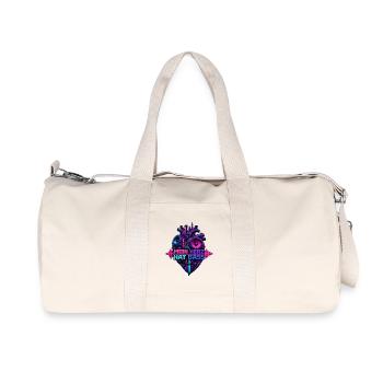 Mein Herz Hat Bass – Festival & Techno Heart Beat - Recycelte Canvas-Sporttasche von Stanley/Stella - Naturweiß - Vorne