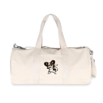 Dabbing Papillon im Comic Stil - Recycelte Canvas-Sporttasche von Stanley/Stella - Naturweiß - Vorne