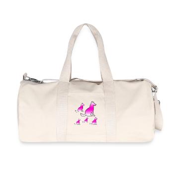 canine - Sac de sport en toile recyclée Stanley/Stella - blanc naturel - Devant