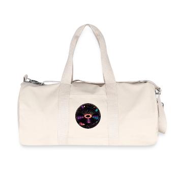 Gravity Well Vinyl-Schwarze-Loch-Physik - Recycelte Canvas-Sporttasche von Stanley/Stella - Naturweiß - Vorne