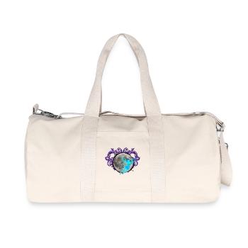 Moonlight Fairy, Flourish, Moons - Recycled Canvas Sports Bag by Stanley/Stella - natural - Front