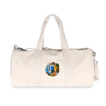 33_Miofox_Surfer4 - Recycled Canvas Sports Bag by Stanley/Stella - natural - Front